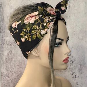 4” Wide Bandana Hair Wrap Tie Headband Pinup Vintage Retro Style 50s Rockabilly